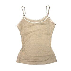 I Am Yummie Lace front Shapewear Tank Nude Size Medium